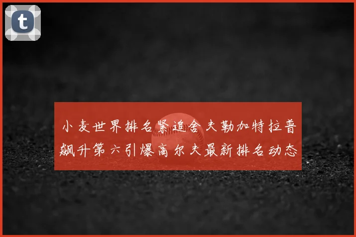 小麦世界排名紧追舍夫勒加特拉普飙升第六引爆高尔夫最新排名动态